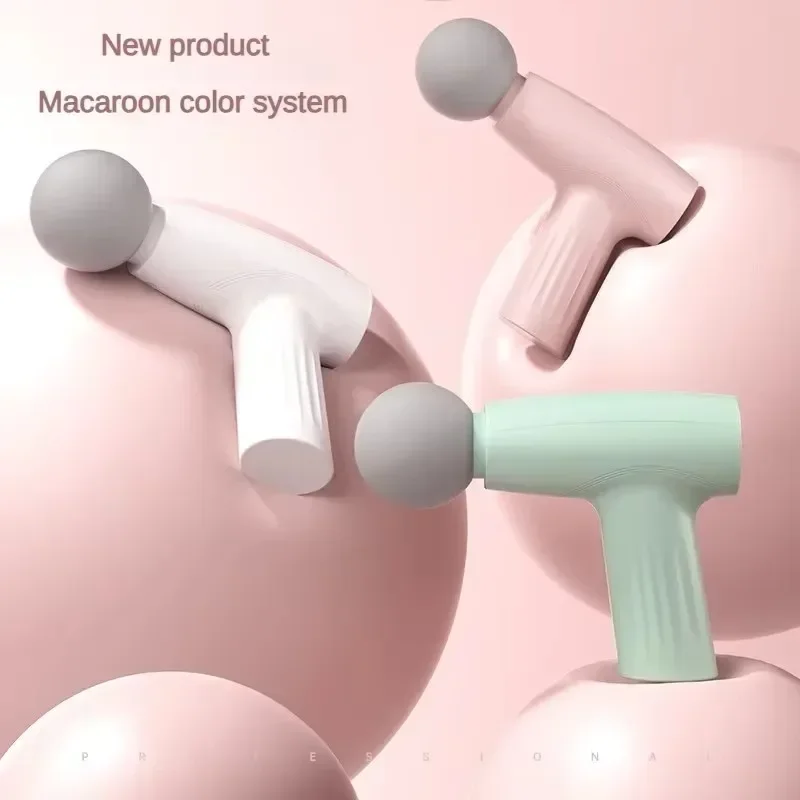 Health Wellness - マッスルミニピンクマッサージガン深部組織ハンドヘルドマッサージガン治療ガン筋膜ガンマッサージガンマッサージャーハンドヘルド深部組織