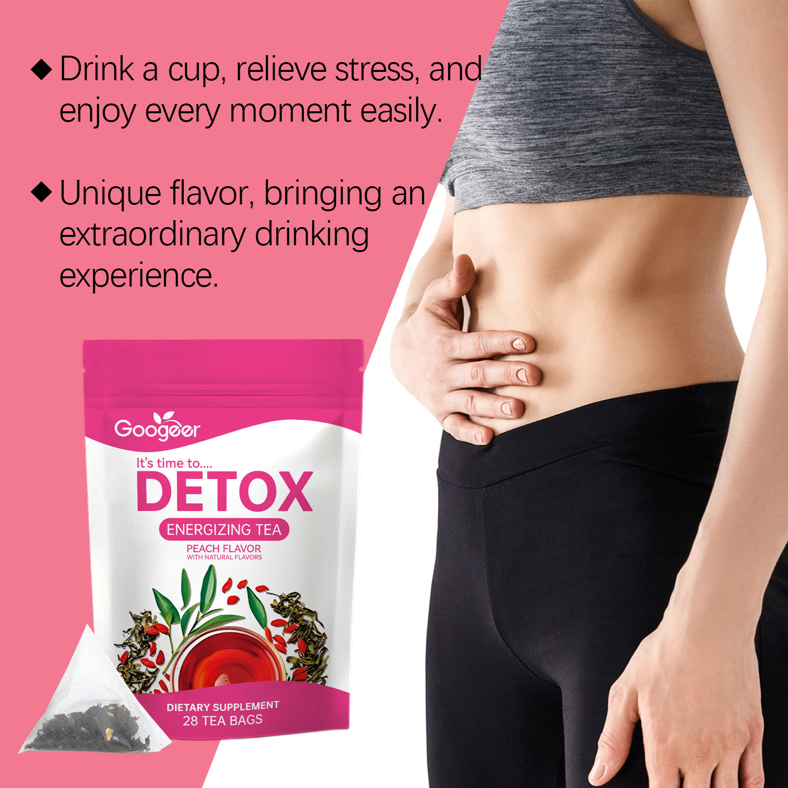 デトックスクレンズティー - ボディトリートメント エナジャ - Herbal Wellness Tea のレビューと価格