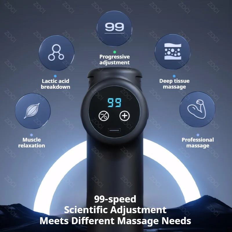 ミニ 99 レベル筋膜ガンハンドヘルドポータブルマッサージガ - Health Wellness のレビューと価格