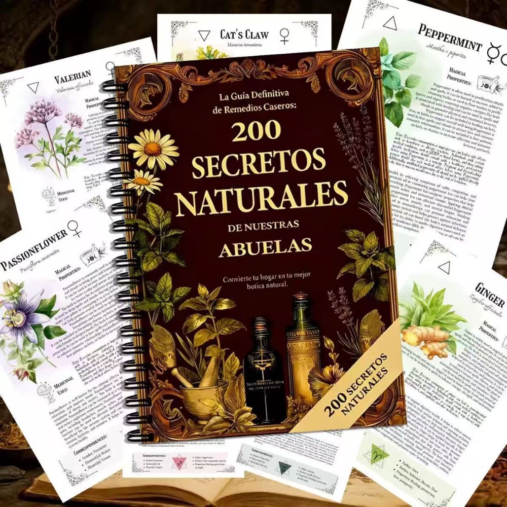 200の自然の秘密 A5 スペインの漢方薬ガイド、おばあちゃ - Herbal Wellness Book のレビューと価格