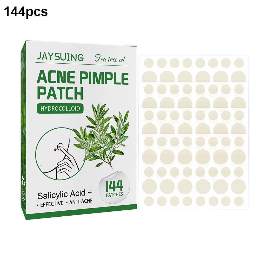 にきびパッチ,144個,半透明,マット,ハイドロコロイド,ア - Herbal Wellness Tea のレビューと価格